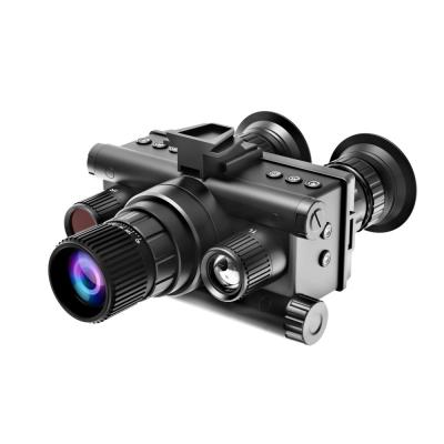 4K Helmet Mounted Night Vision Monocular with 4 Color Modes 1. 43 inch dual circular screens for Adults Hunting