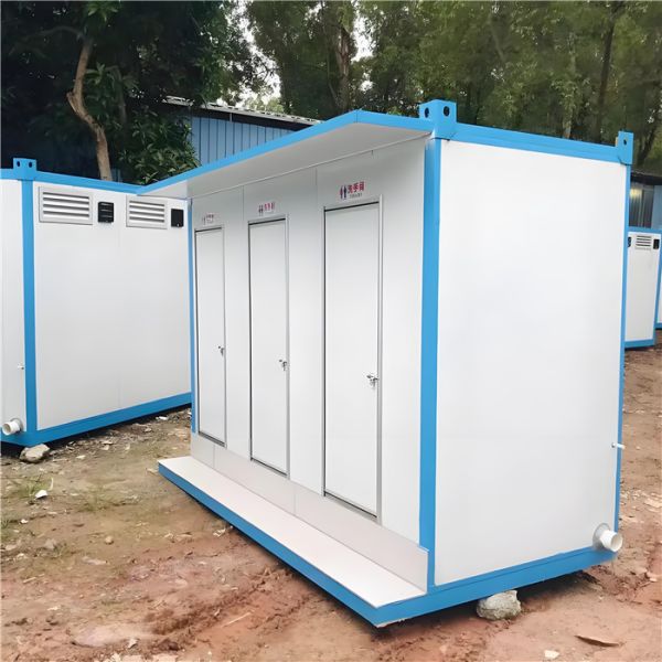 Heavy Duty Mobile Toilets Steel Frame Container Weather Resistant