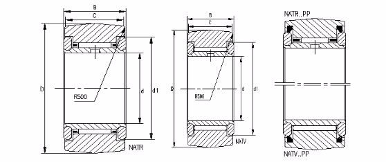 China Factory NATR NATV NATR6 NATV6 PP 6x19x12 Cam Follower Needle One Way Roller Bearing Track Bearing