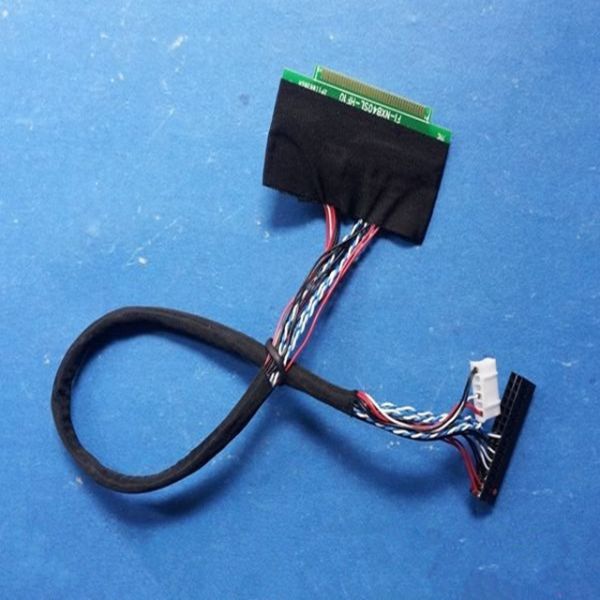 OEM ODM Lcd HRS JAE JST I Pex Cable , Lvds Display Cable Silver Terminal