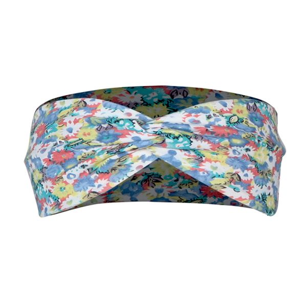 100% cotton Women Head Scarves Floral Elastic Headband for Running