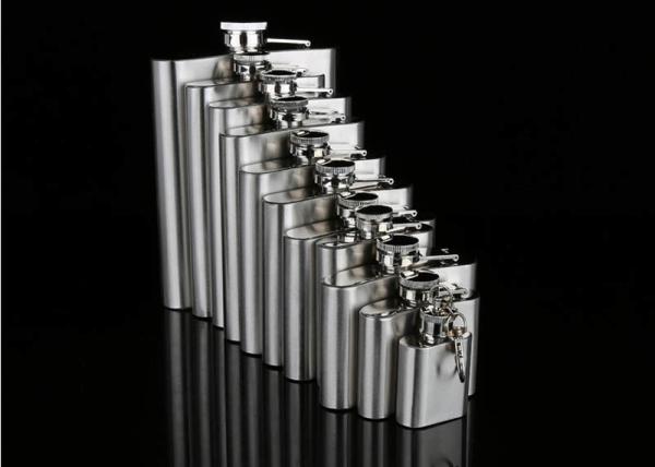 Environmental Protection 1- 18 Oz Hip Flask Plastic Cover Stainless Steel Jug