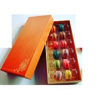 CMYK que imprime contentores de 900g Grey Cardboard Paper Gift Box 24pcs Macaron