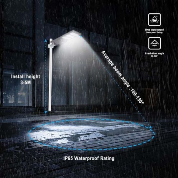 Все в одном солнечные светодиодные уличные фонари 300 Вт 400 Вт 500 Вт солнечные наружные светодиоды