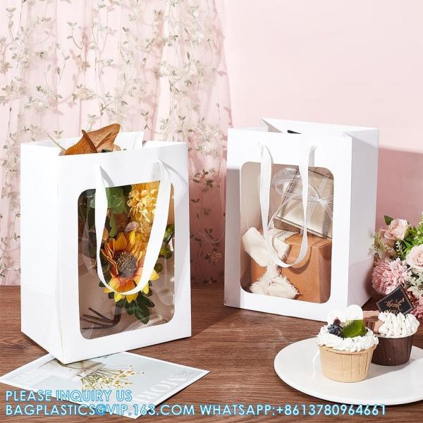Bags With Window 10x7x5 Gift Bags For Mother'S Day Proposal Candy Gift, Festival Gift Packaging