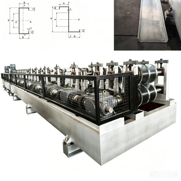 Wide Adjustable Galvanized Steel Structure Frame C Z Purlin Roll Forming Machine Popular in Australia for Steel Structure Warehouse