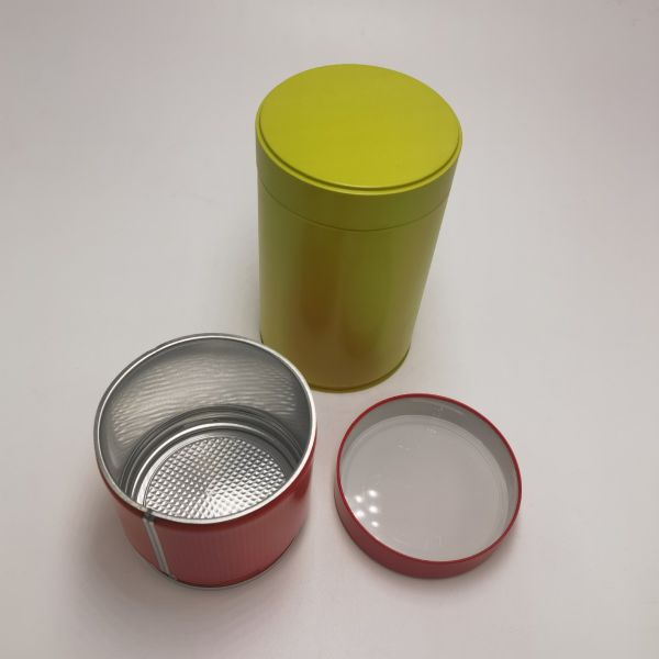 Matte Silver Tea Tin Cans Inward Lid 50x38mm 60x68mm Metal Container Candle Powder Pill