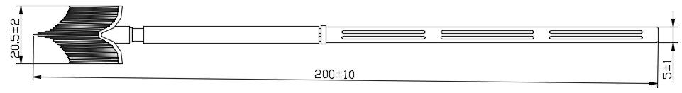 ISO13485 Broom Head Gynecology Examination Cervical Sampler With Battery Supply