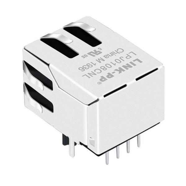 YDS 13F-62GND2NL Compatible LINK-PP LPJ0108CNL 10/100 Base-T Tab Down Without Led Single Port Cat5e Shielded RJ45 Connector