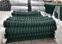 le PVC de 50x50mm a enduit le cyclone Mesh Fence de maillon de chaîne