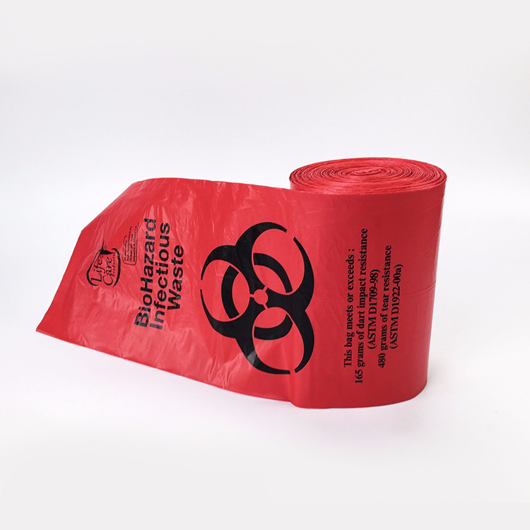 Избавление мешка для мусора Biohazard HDPE медицинское ненужное для больницы