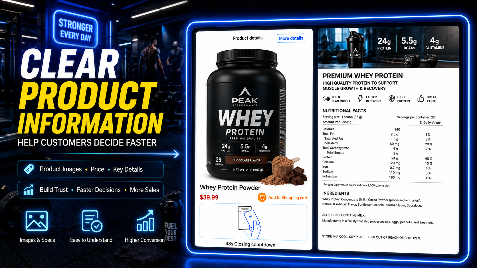 WEIMI Protein Powder Vending Machine for Gyms, Fitness Centers and Sports Nutrition Retail