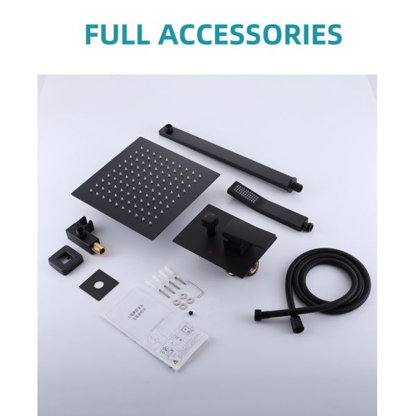 Commercial Concealed Valve Showers Embedded Concealed Rain Shower Set