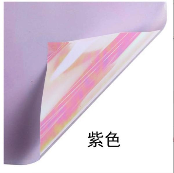 Fashionable Plastic Seven-Color Color-Changing Flower Wrapping Paper Perfect for Rose Bouquet Packaging in Flower Shops