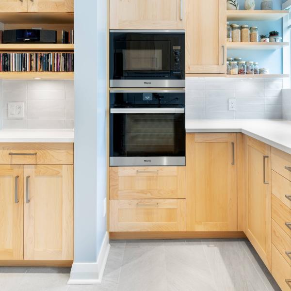 Shaker Custom Solid Wood Kitchen Units Modern American Style