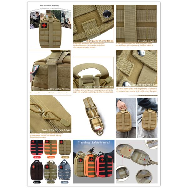 900D Oxford Survival Military Camping Gear Polyester Tactical Bag