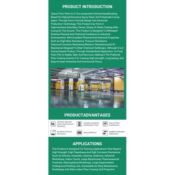 Industrial Water Based Floor Paint  Wear Resistant Customized Inorganic Coating
