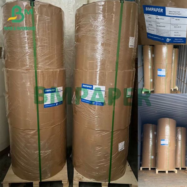 30g-80g Greaseproof White Paper Roll High Quality Food Wrapping Master Roll Custom Size 30 - 80 грамм Белая бумажная рулонка высококачественной упаковки для пищевых продуктов