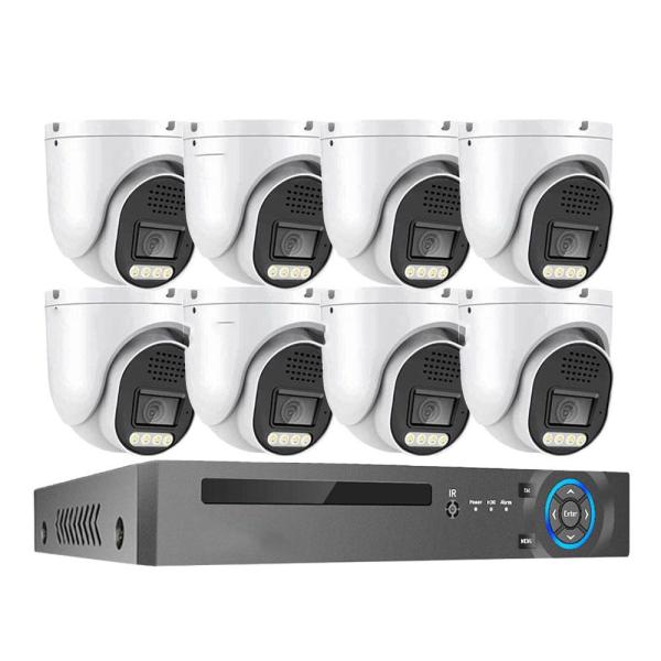 Système de caméra de sécurité personnalisé 4K 8Channel 8MP Pour la maison en plein air PoE NVR Kit Cctv Caméras IP Système de caméra de sécurité de surveillance