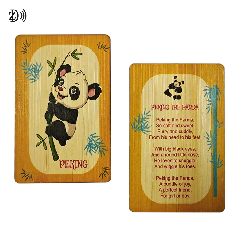 Factory Direct Sales Custom Logo Engraved Wooden RFID Business Card NFC ISO14443A 13.56MHz Blank Wood NFC Hotel Key ID Card