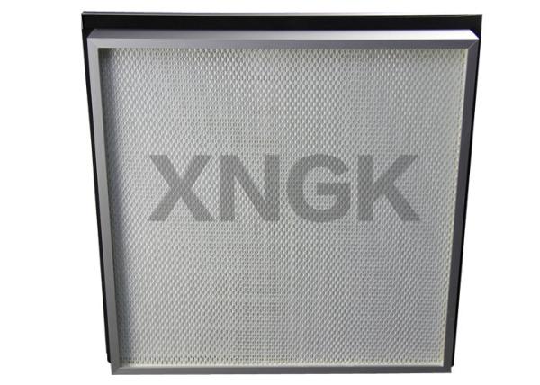 Flange Carbon Hepa Filter Single / Double Header , HV Glass Fiber Media Small Hepa H12 Filter