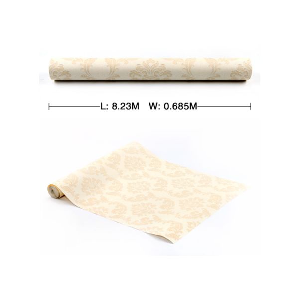European Vintage Style Wallpaper With Wet Embossing , Non - Woven Materials