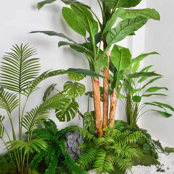 24 Plastic Home Decoration Plant Artificial Landscape Foliage Non Toxic