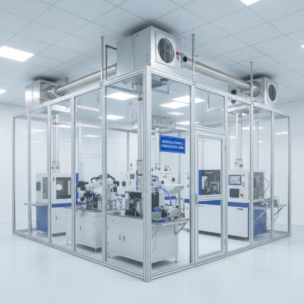 Modular Cleanroom with ISO5/ISO6/ISO7/ISO8 Purification Rank, HEPA Filter And Prefilter Air Filtration, and Modular Installation