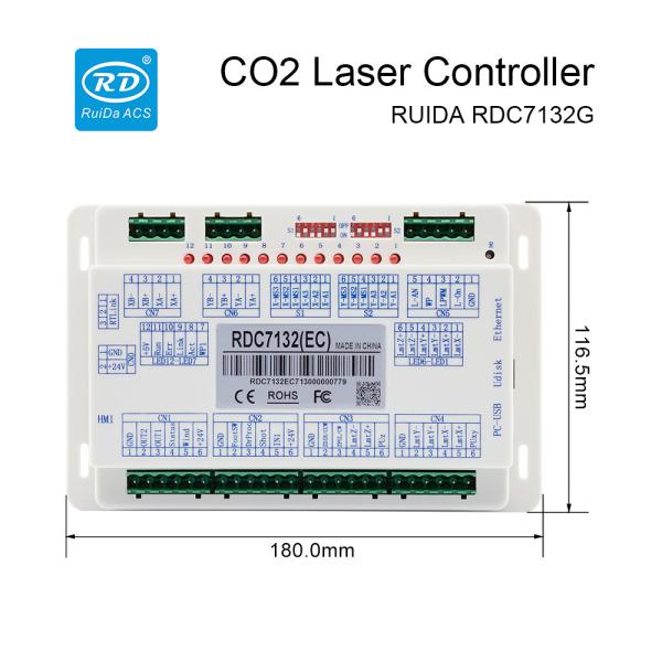 RUIDA RDC7132G CO2 Laser Controller with XY Axis Stepper Motor Driver