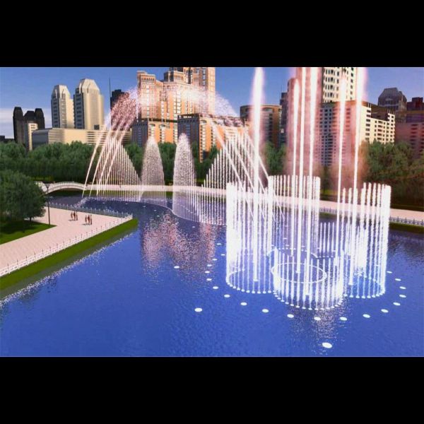 fabricante de acero inoxidable colorido programa multimedia fuente de música