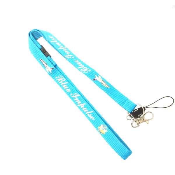 CMYK Custom Polyester Silk Screen Lanyards With Mobile Phone String