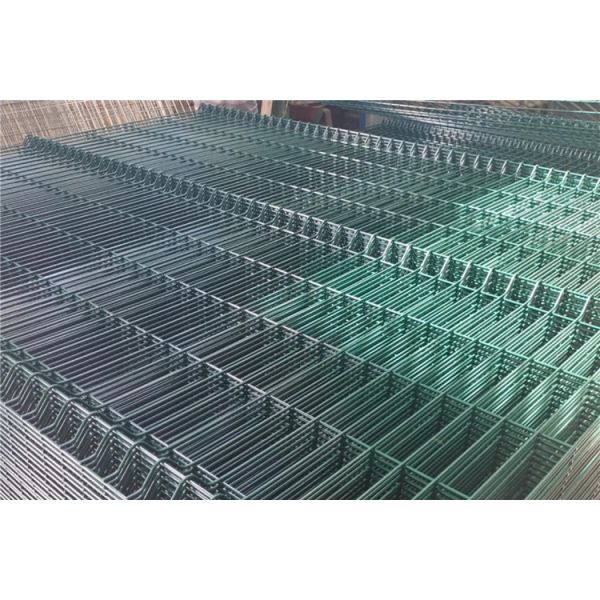 Bolts Included Garden 2.8mm Welded Wire Mesh Fencing Panels Pvc Coated Curved Design