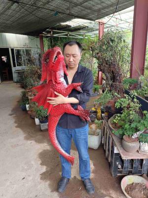 Hand Control Animatronic Realistic Dinosaur Baby Puppet Customized