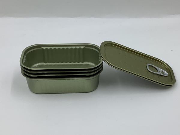 Food Grade Sealing Rectangular Tin Containers 154*87*H23 Corrosion Proof