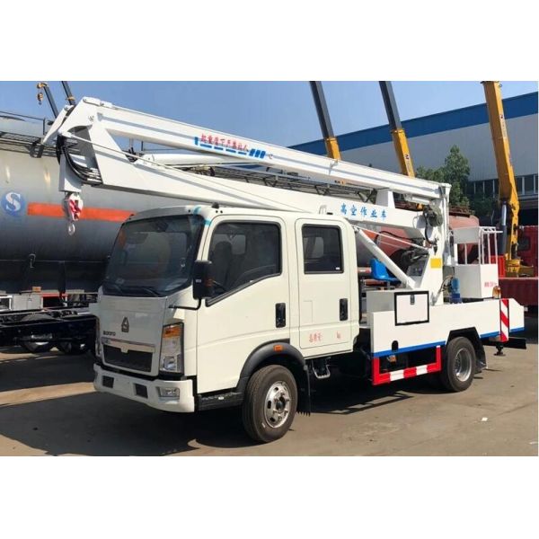 Sinotruk HOWO Truck Mounted 12m Aerial Platform Working Truck Bucket Lift Cherry Picker