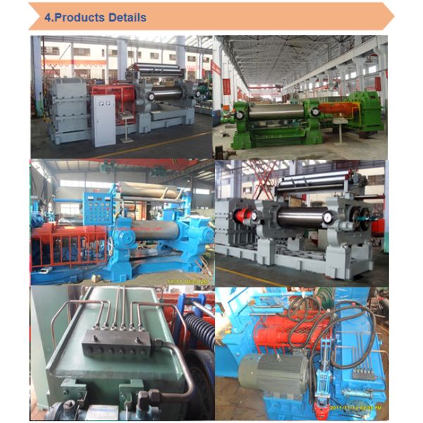 Factory Direct Supply Rubber Mixing Mill with 90kw Motor Power and Plc Control Open Mill