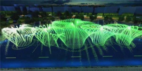 Charming Lamps Round Dancing Musical Fountain 380V 220V 50HZ