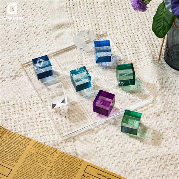 Colorful Mini Game Tic Tac Toe for Kids and Adults Coffee Table