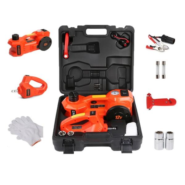 ODM Electric Hydraulic Jack Kit 13A Max Current With Chrome Wrench Socket