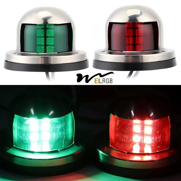 5050SMD IP68 Boat Bow Headlights Red Green LED Bow Navigation Light