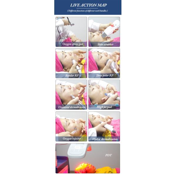 800W 240V Beauty Therapy Machine 9 In 1 Micro Dermabrasion Facial Deep Cleaning