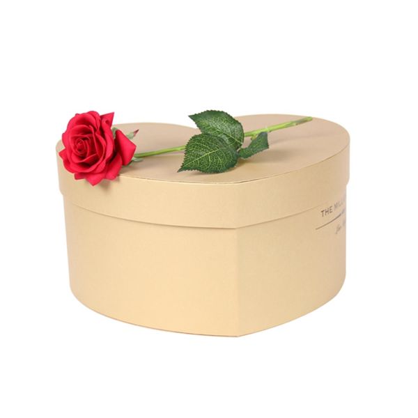 Heart Shape Luxury Packaging Boxes / Pink Chipboard Craft Boxes With Logo