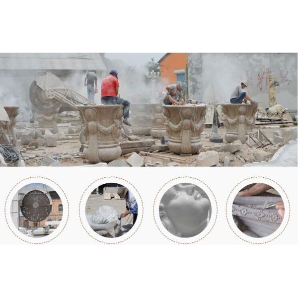 Exquisite Temple Hand Carved White Marble Ganesha Sculpture