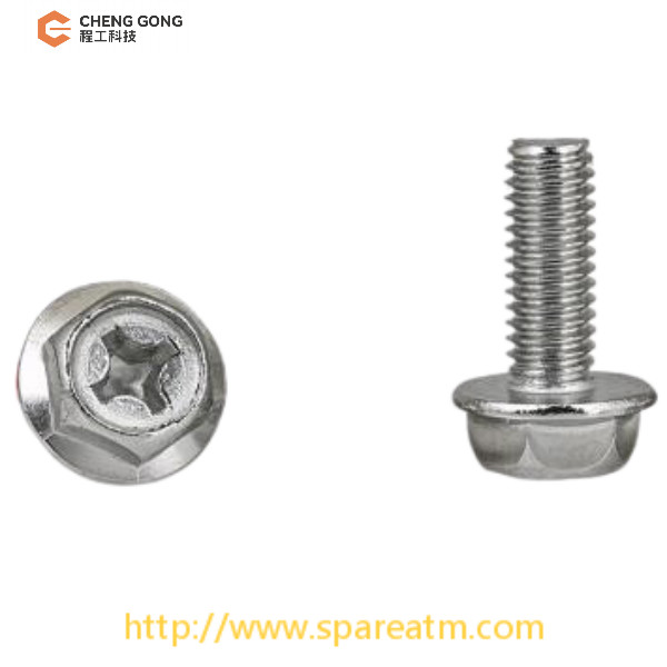 M4*6 Hexagon 7.0 NCR S2 Channel Cross Hexagon Screw For NCR Parts Replacement Components