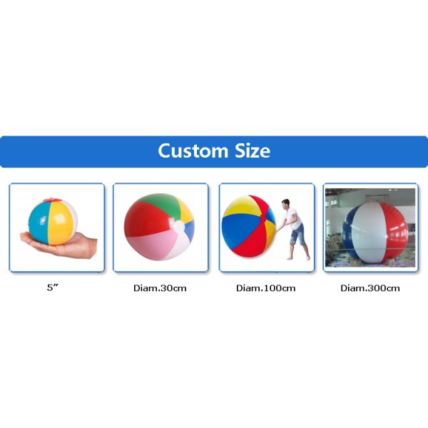 Custom Logo Beach Balls - Personalized Inflatable Pool Balls for Summer & Events

