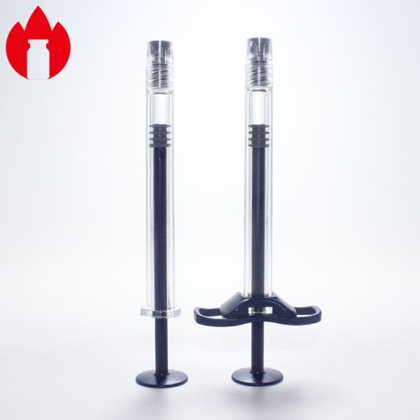 Cosmetic Luer Lock Syringe , 1Ml Prefilled Syringe 5.0 Neutral Borosilicate Glass Material