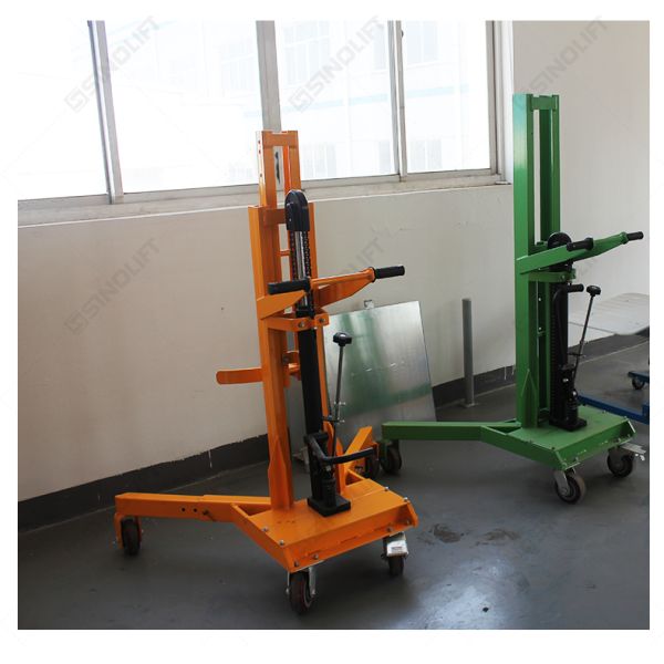 DTF450-1 Foot-Operated Hydraulic Drum Truck (Adjustable Support Legs)
