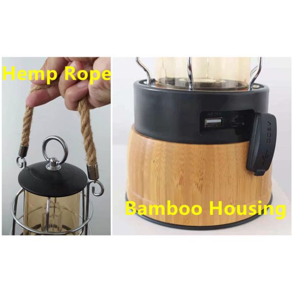 5W 200 Lumens Dimmable Rechargeable LED Camping Lantern Outdoor