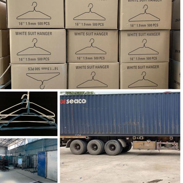 High Strength Dry Cleaner Hanger Metal Material For Suit Jackets / Heavy Coats