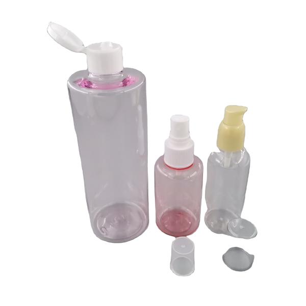 Leak Resistant PET Travel Bottle Set Custom Colored Convenient To Carry
